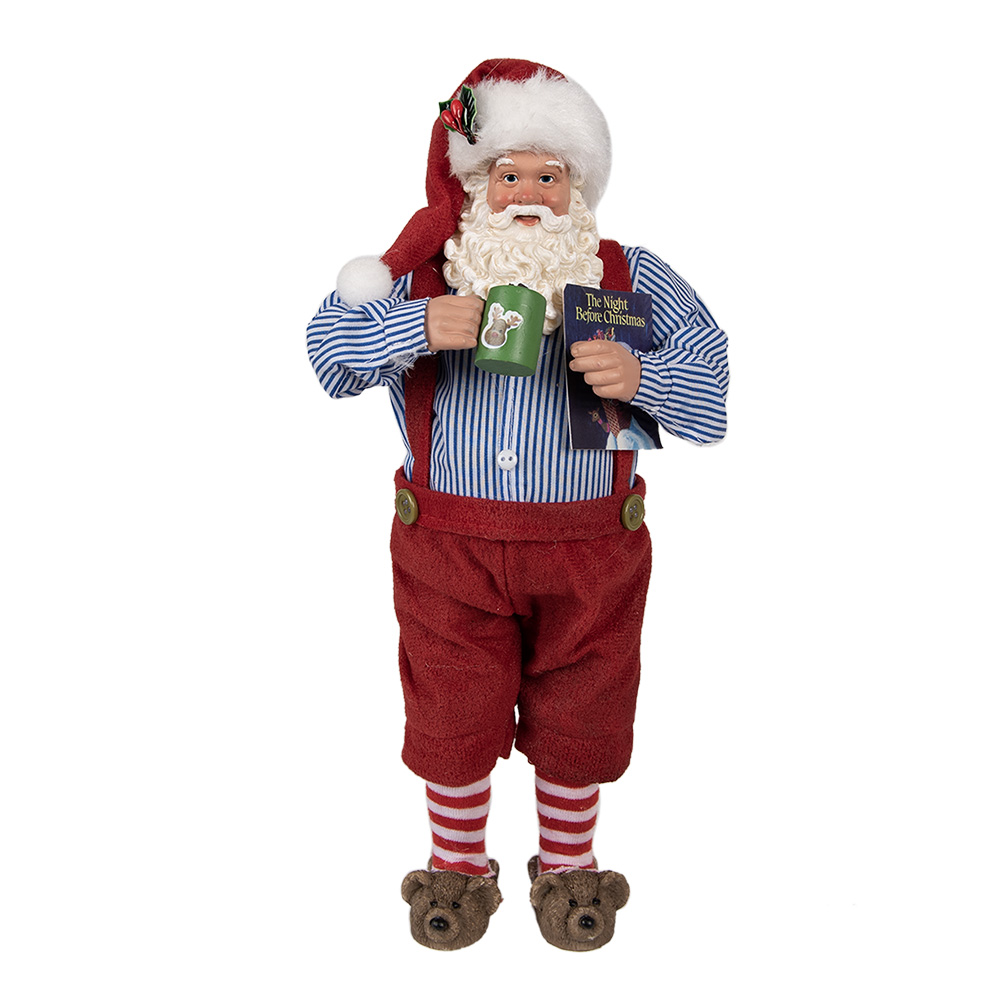 [65234] Decoratie kerstman 16x8x28 cm