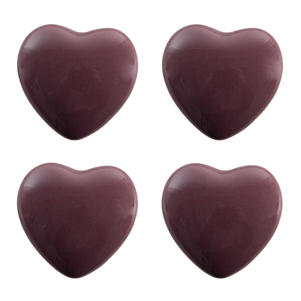 [65298] Doorknob set of 4 Purple Ø 4x3/6 cm