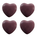 Doorknob set of 4 Purple Ø 4x3/6 cm