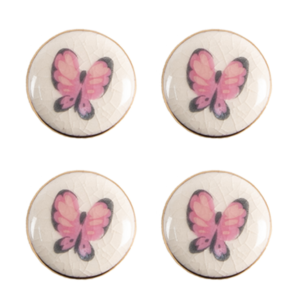 Deurknop set van 4 Ø 3x1/4 cm