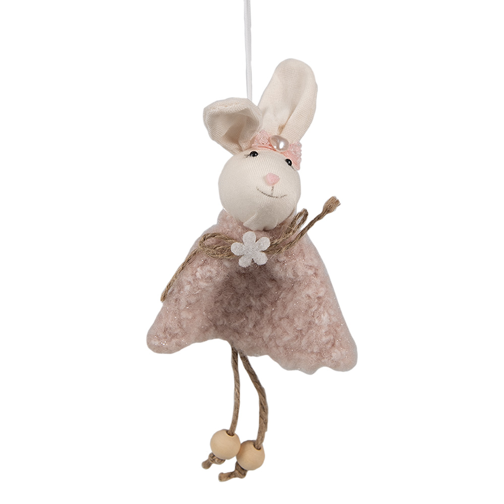 [65352] Pendentif décoratif Lapin Rose 8x3x16 cm
