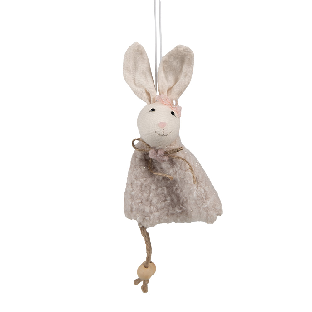 Decoratie hanger konijn 8x3x16 cm