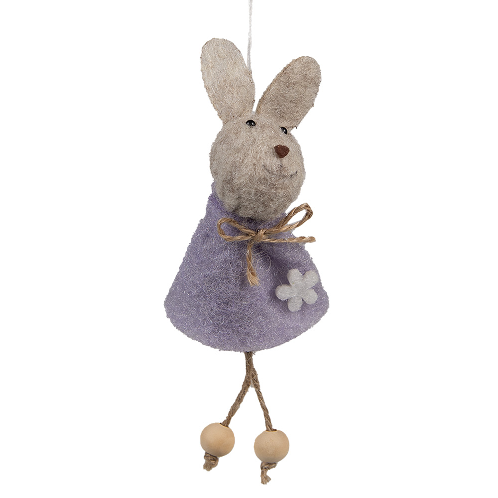 [65366] Anhänger Kaninchen Violett 6x3x13 cm