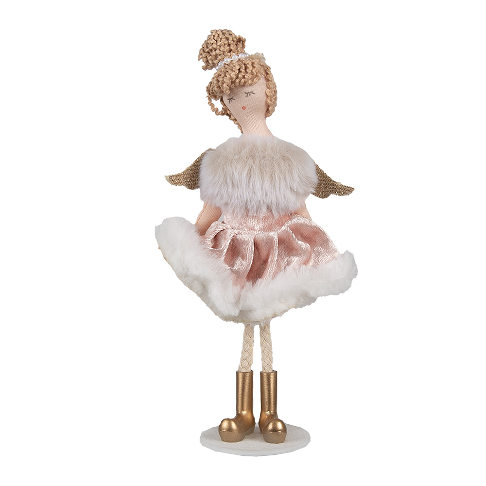[65377] Decoration Statue Angel Pink 9x3x18 cm