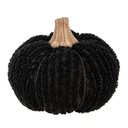Decoration Pumpkin Black Ø 12x10 cm