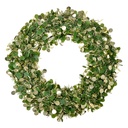 Weihnachtsdeko Kranz Grün Goldfarbig Ø 30x4 cm