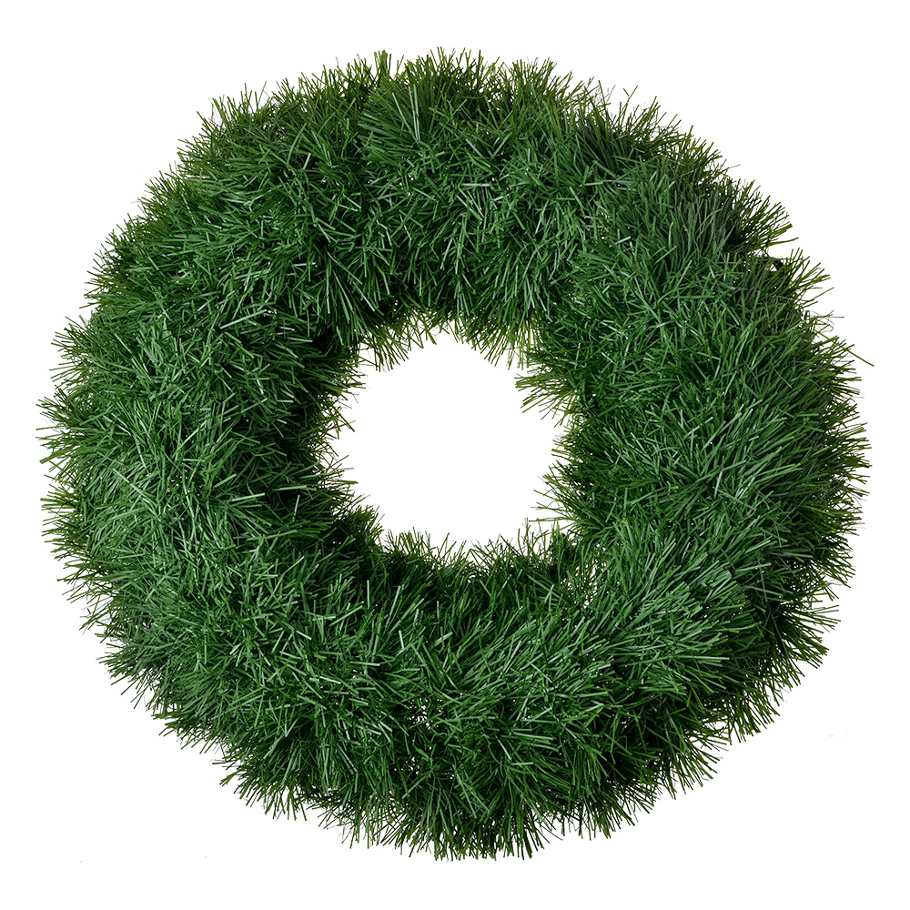 [65508M] Christmas Decoration Wreath Green Ø 40x7 cm