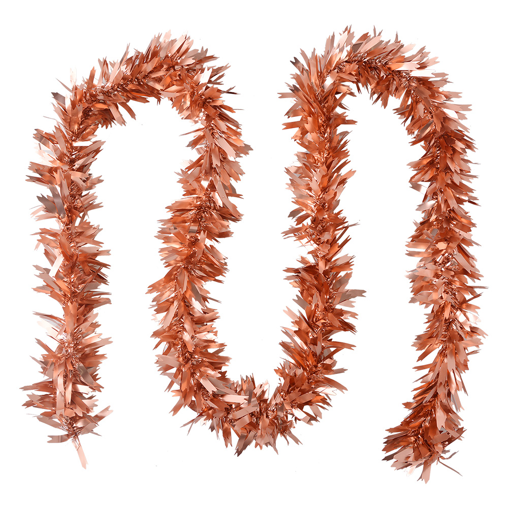 [65562O] Decorazione ghirlanda di natale Color rame 200 cm