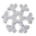 Weihnachtsdeko Schneeflocke Weiß 29x1x29 cm