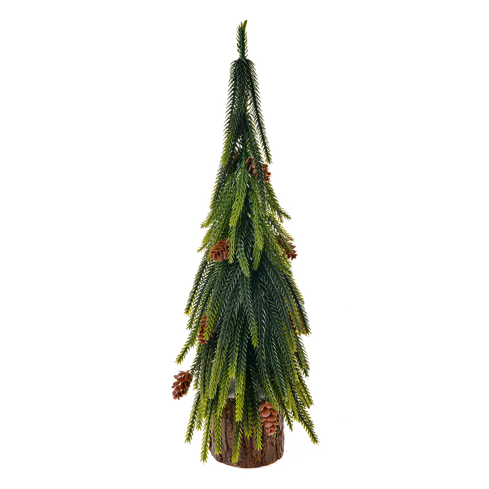 [65577] Arbre de Noël artificiel Vert 12x12x38 cm