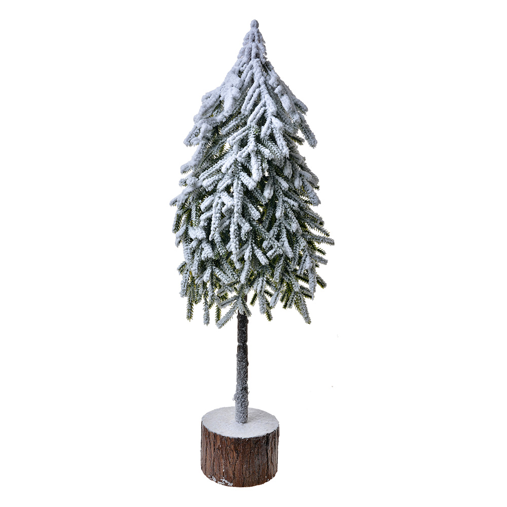 [65580] Arbre de Noël artificiel Vert Blanc 20x15x53 cm