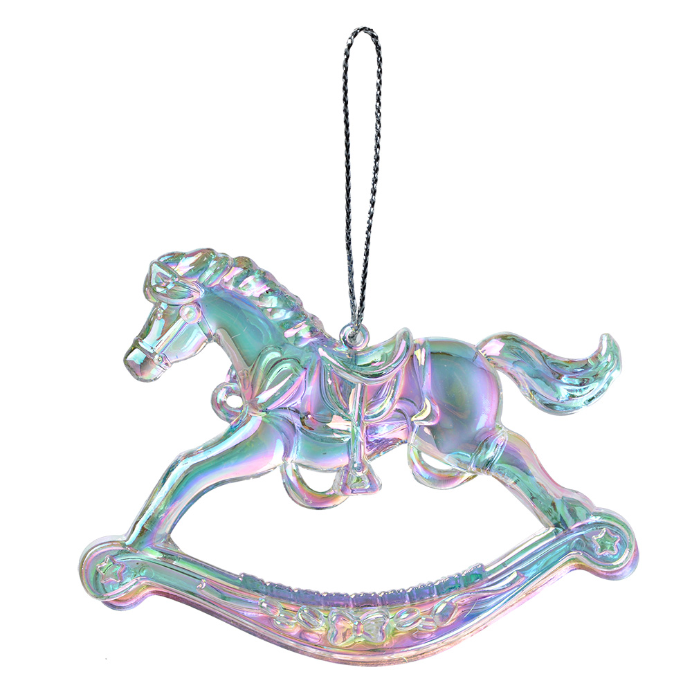 [65608] Decoratie hanger hobbelpaard 8x1x6 cm