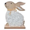 Image de décoration Lapin Marron Blanc 14x5x17 cm