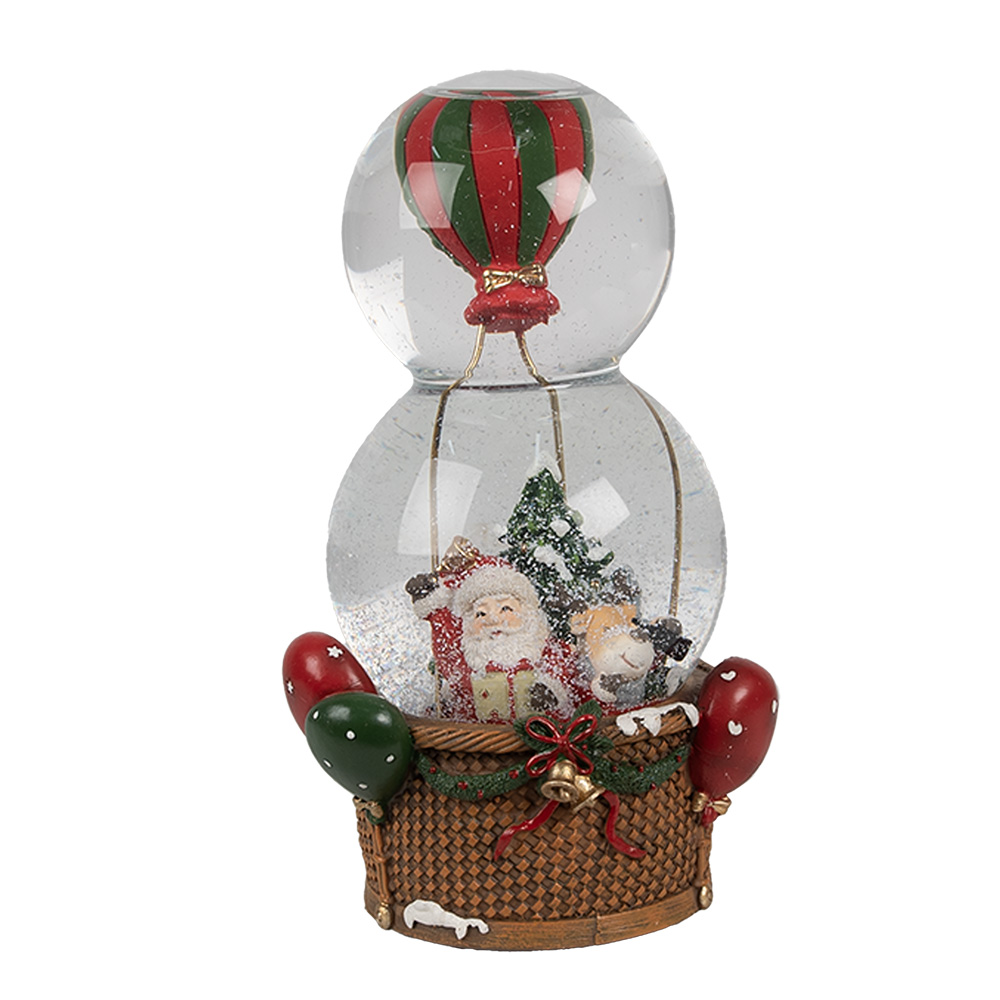 [65768] Sneeuwbol met muziek kerstman 12x10x21 cm