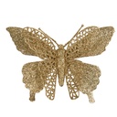 Décoration de Noël Papillon Couleur or 17x2x12 cm