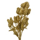 Christmas Decoration Branch with flowers Gold colored 10x8x35 cm