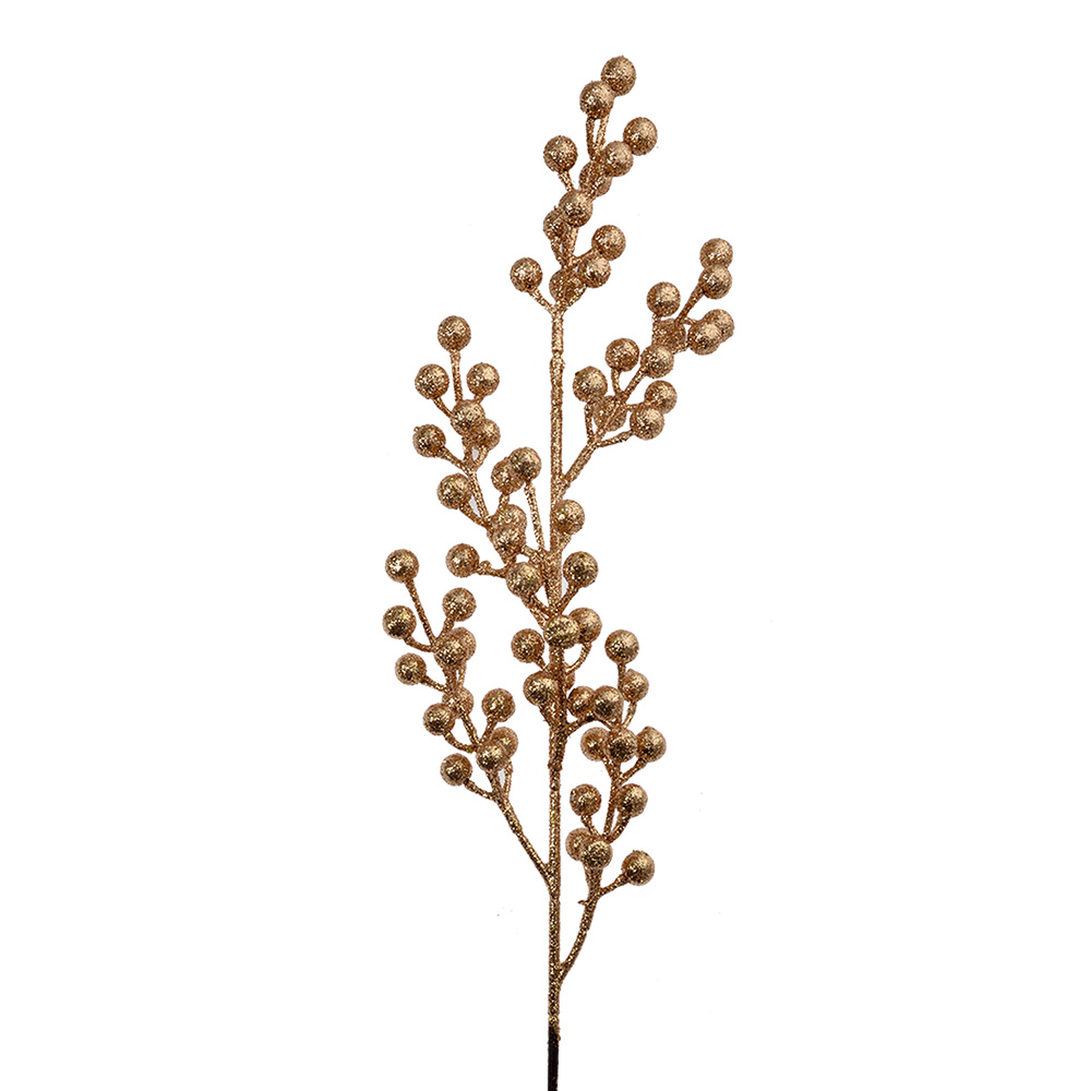 [65809] Weihnachtsdeko Ast Kupferfarbig 8x5x65 cm
