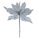 Christmas Decoration Flower White Silver colored Ø  45x57 cm