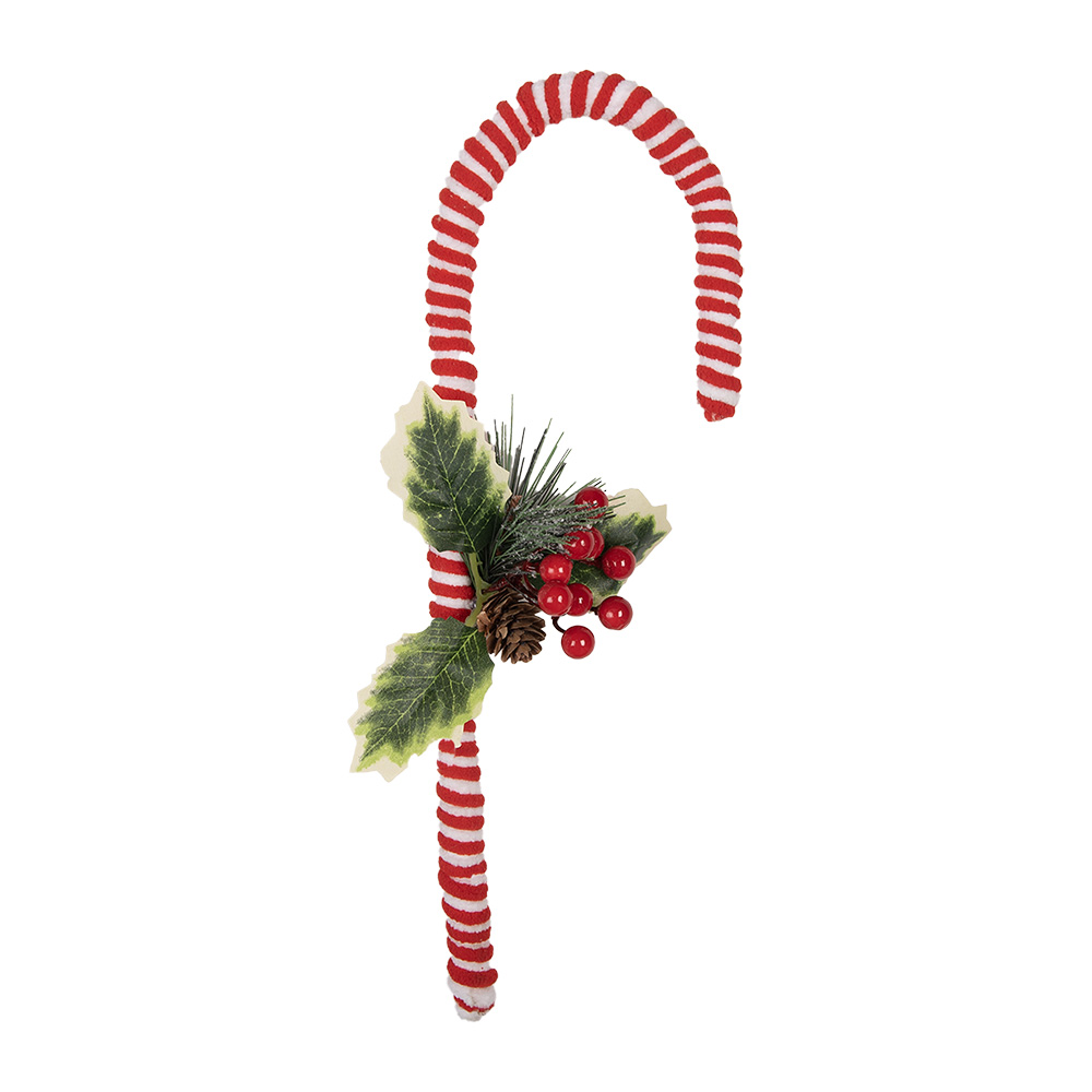 [65852] Weihnachtsdeko Zuckerstange Rot Weiß 13x3x30 cm