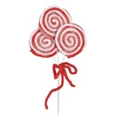 Decorazione Natalizia Lecca lecca Rosso Bianco 15x1x30 cm