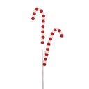 Christmas Decoration candy cane Red White 13x1x60 cm
