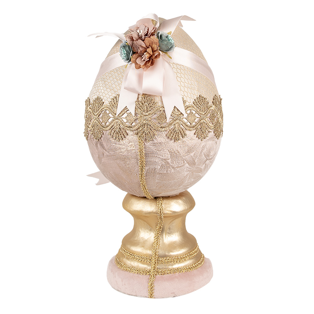 [65921] Image de décoration uf Beige Rose Ø 20x38 cm