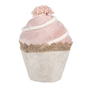 Cupcake de décoration Rose Beige Ø 11x16 cm