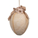 Pendentif décoratif uf Beige Blanc Ø 20x28 cm