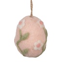 Pendentif décoratif uf Rose Vert Ø 6x8 cm