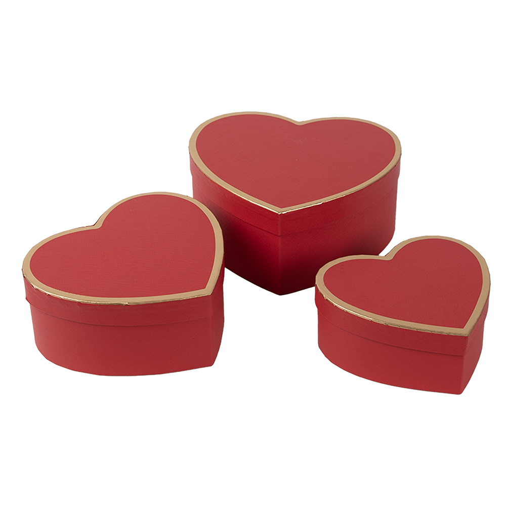 Doos hartvorm 21x20x9/18x17x7/15x14x6 cm