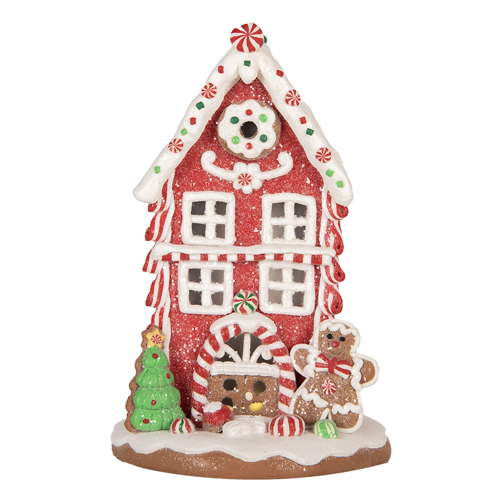 [66031] Décoration huis met LED 14x14x22 cm / 3xAAA