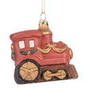 Ciondolo Decorativo Locomotiva Rosso Color oro 9x5x9 cm