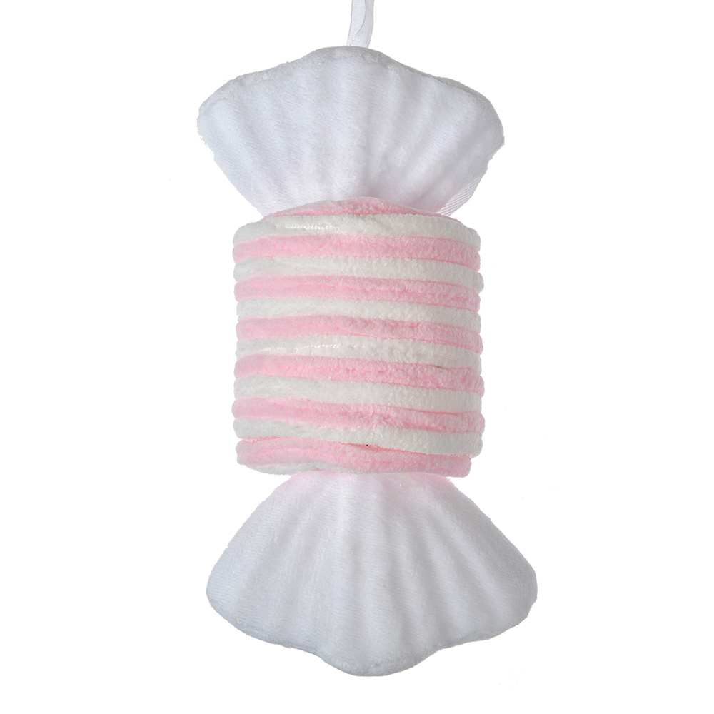 [66111P] Christmas Decoration Pendant Candy White Pink 11x8x20 cm