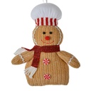 Dekoration Anhänger Lebkuchenmännchen Braun Rot 15x4x21 cm