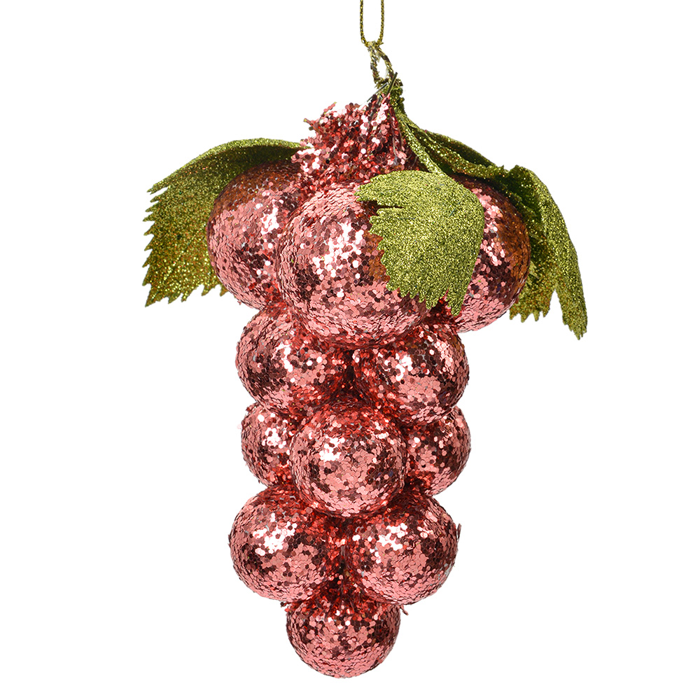 [66175P] Christmas Decoration Pink Green 8x8x14 cm