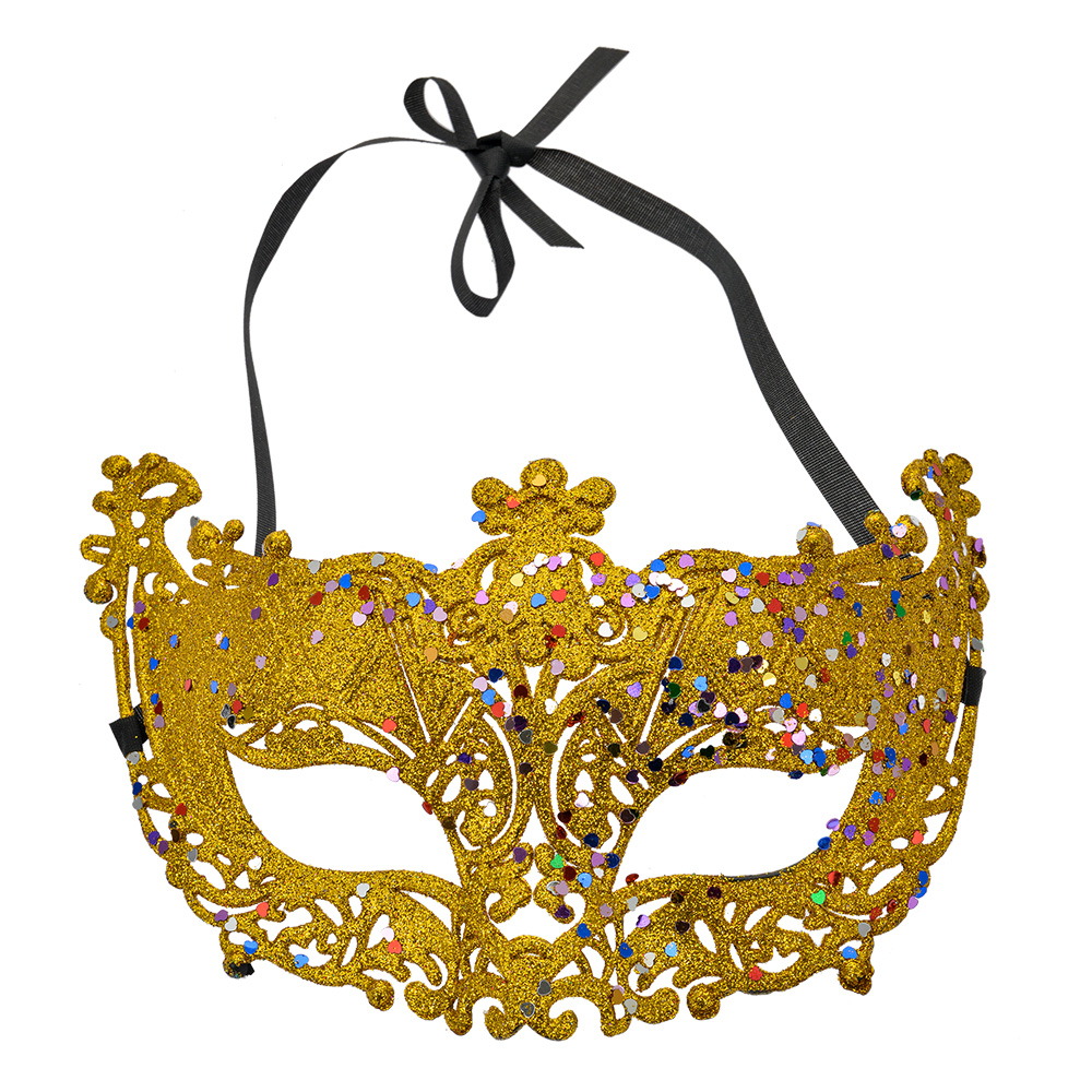 [66192] Mask Gold colored 18x8x11 cm