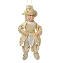 Deko-Anhänger Elfe Beige Goldfarbig 10x8x28 cm