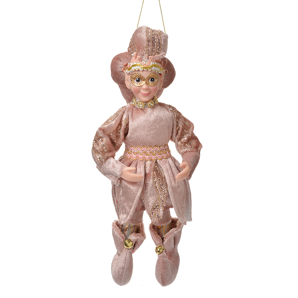 [66218] Pendentif décoratif elfe Rose Couleur or 10x8x28 cm