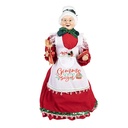 Décoration de Mère Noël Rouge Blanc 18x18x46 cm
