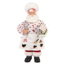 Décoration de Noël père Noël Blanc Rouge 15x10x28 cm