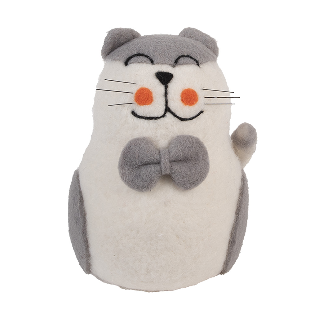 [66294] Vilten kat 14x14x20 cm