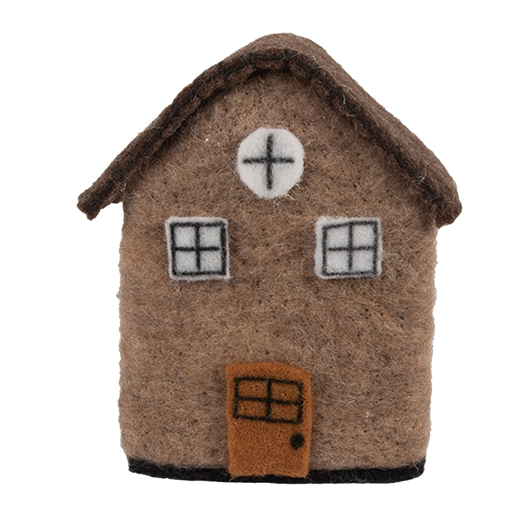 Vilten huis 12x7x14 cm