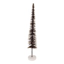 Dekoration Weihnachtsbaum Braun Goldfarbig Ø 8x40 cm