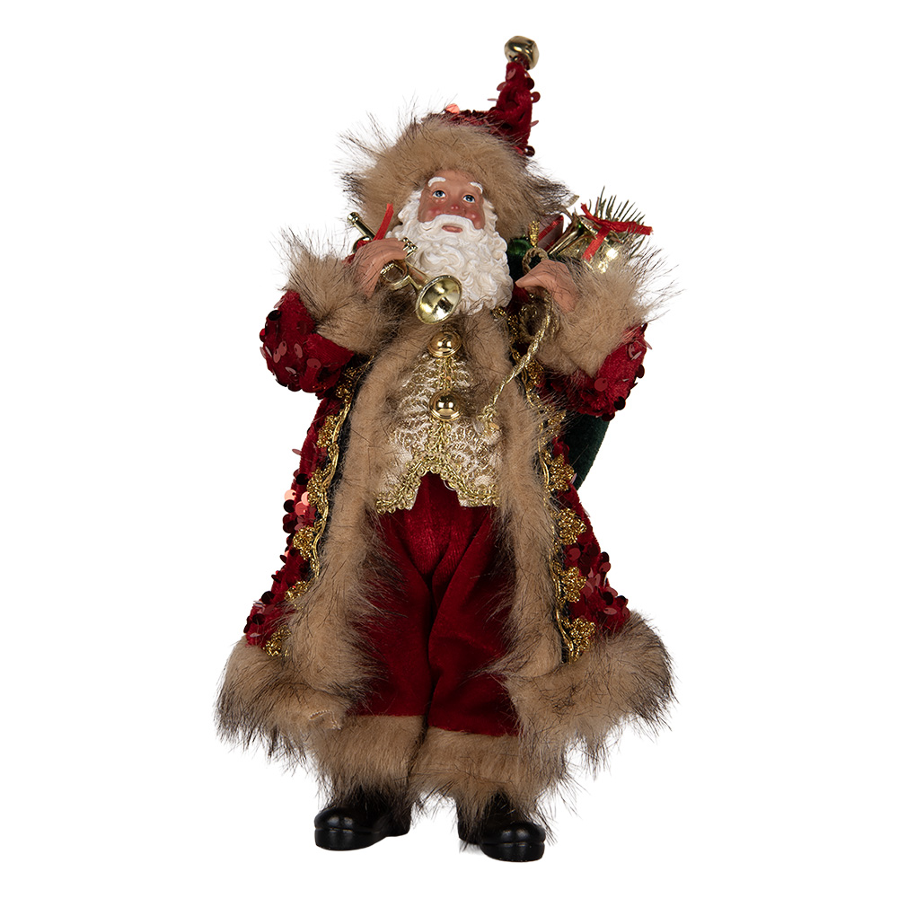 [66322] Décoration de Noël père Noël Rouge 16x12x31 cm