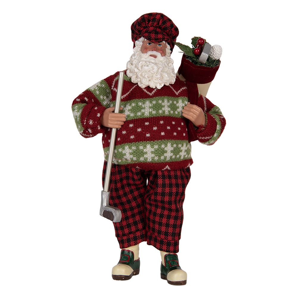 [66323] Decorazioni Natalizie Babbo Natale Rosso 16x11x28 cm