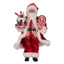 Decorazioni Natalizie Babbo Natale Rosso 16x8x28 cm