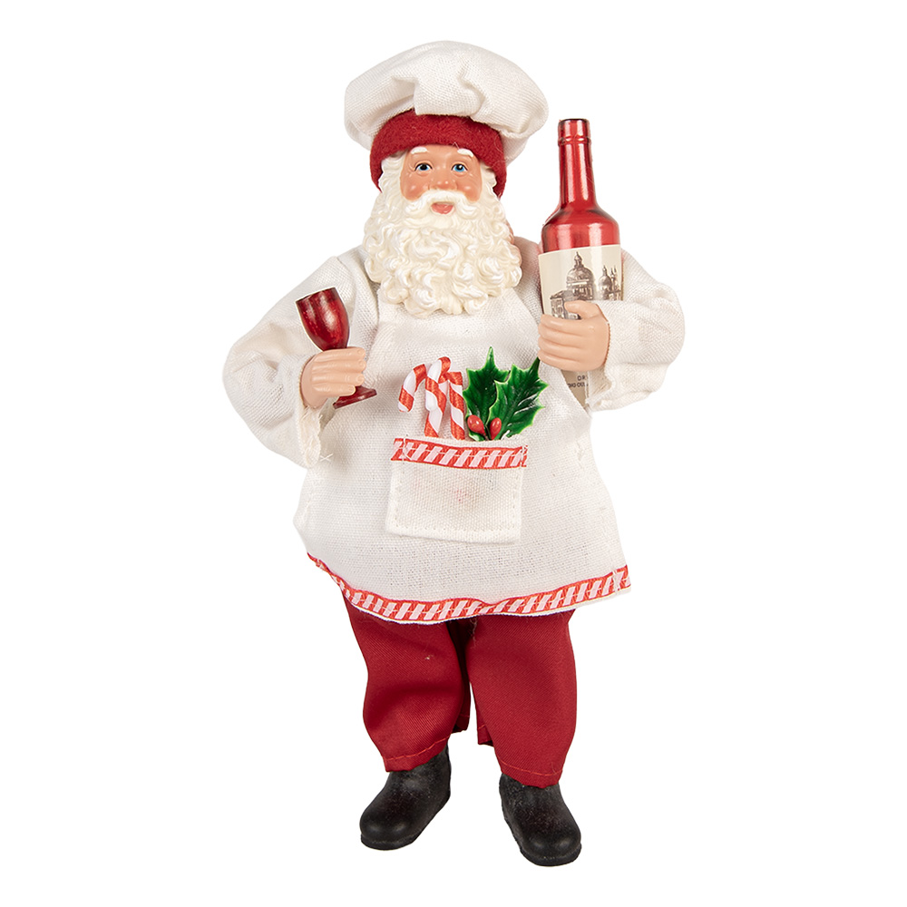 Christmas Decoration Santa Claus Red White 15x10x27 cm