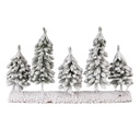 Décoration de Noël Sapins de Noël Vert Blanc 40x8x25 cm