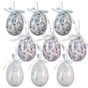 Pendentif décoratif uf (set 9) Blanc Bleu Ø 5x8 cm