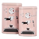 Aufbewahrungskarton 2-er Set Rose Schwarz 20x13x9 / 18x11x7 cm